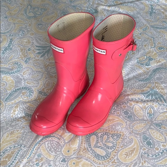Hunter Shoes - Coral Pink Hunter Boots